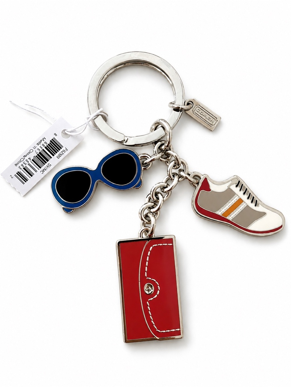 New Vintage Coach casual  charm red bag/sneakers/glasses.